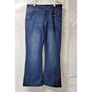 Faded Glory Straight Flare Leg Womens Blue Jeans Size 12